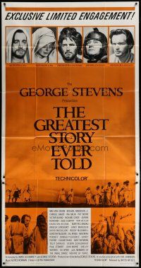 4w736 GREATEST STORY EVER TOLD 3sh '65 Max von Sydow as Jesus, exclusive limited engagement!