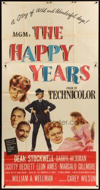 4w744 HAPPY YEARS 3sh '50 Dean Stockwell, Darryl Hickman, directed by William Wellman!