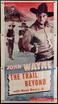 4w778 JOHN WAYNE 3sh R40s in The Trail Beyond with Noah Beery Jr., great cowboy image!