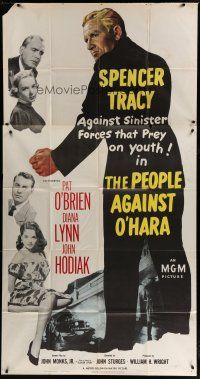 4w862 PEOPLE AGAINST O'HARA 3sh '51 Spencer Tracy against sinister forces that prey on youth!
