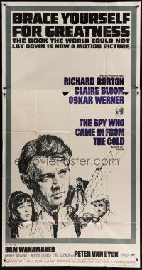 4w939 SPY WHO CAME IN FROM THE COLD 3sh '65 Richard Burton, Claire Bloom, from John Le Carre novel!