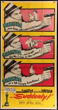 4w945 SUDDENLY 3sh '54 would-be savage sensation-hungry Presidential assassin Frank Sinatra!