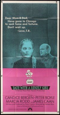 4w949 T.R. BASKIN int'l 3sh '71 Candice Bergen, Peter Boyle, Date With a Lonely Girl!