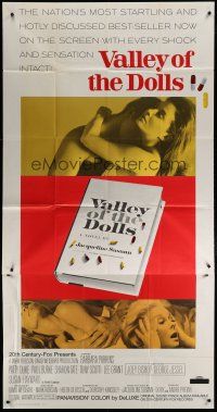 4w974 VALLEY OF THE DOLLS 3sh '67 sexy Sharon Tate, from Jacqueline Susann's erotic novel!