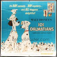 4w329 ONE HUNDRED & ONE DALMATIANS 6sh R69 most classic Walt Disney canine family cartoon!