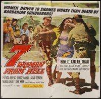 4w223 7 WOMEN FROM HELL 6sh '61 Patricia Owens is driven to shame in a World War II prison camp!