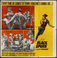 4w235 BLACK SPURS 6sh '65 every time Rory Calhoun comes to town, someone's gonna die!