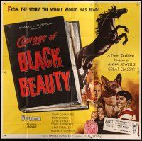 4w254 COURAGE OF BLACK BEAUTY 6sh '57 from Anna Sewell's classic story the whole world has read!