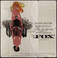4w274 FOX 6sh '68 Sandy Dennis, Kier Dullea, Anne Heywood, cool art by L & D Dillon!