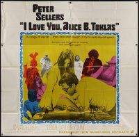 4w291 I LOVE YOU, ALICE B. TOKLAS 6sh '68 Peter Sellers eats turned-on marijuana brownies!