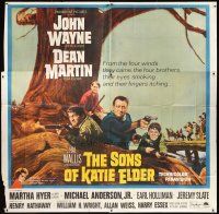 4w360 SONS OF KATIE ELDER 6sh '65 different image of John Wayne, Dean Martin & others!