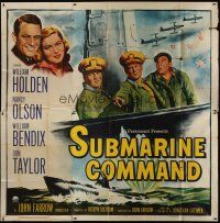 4w363 SUBMARINE COMMAND 6sh '51 William Holden, Nancy Olson, William Bendix, Don Taylor, WWII!