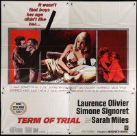4w367 TERM OF TRIAL 6sh '62 teacher Laurence Olivier has an affair w/youngest girl in his class!