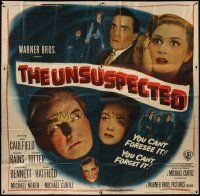 4w373 UNSUSPECTED 6sh '47 Joan Caulfield, Claude Rains, you can't forsee it, you can't forget it!