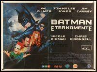 4w030 BATMAN FOREVER Argentinean 43x58 '95 Val Kilmer, Nicole Kidman, Tommy Lee Jones, Jim Carrey