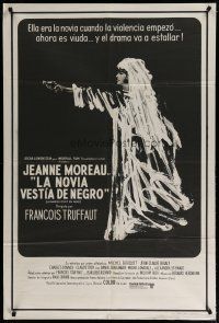 4w038 BRIDE WORE BLACK Argentinean '68 Francois Truffaut's La Mariee Etait en Noir, Jeanne Moreau!