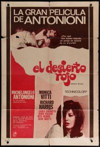 4w076 RED DESERT Argentinean '64 Michelangelo Antonioni's Il Deserto rosso, Monica Vitti!