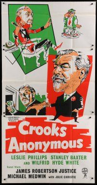4w017 CROOKS ANONYMOUS English 3sh '62 Leslie Phillips, Stanley Baxter, English crime comedy!