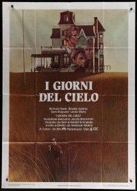 4w417 DAYS OF HEAVEN Italian 1p '79 Richard Gere, Brooke Adams, directed by Terrence Malick!
