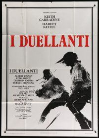4w426 DUELLISTS Italian 1p '77 Ridley Scott, Keith Carradine, Harvey Keitel, cool fencing image!