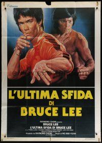 4w441 GAME OF DEATH II Italian 1p '82 wonderful different kung fu artwork of master Bruce Lee!