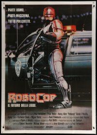 4w521 ROBOCOP Italian 1p '87 Paul Verhoeven classic, Peter Weller, part man, part machine, all cop