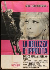 4w533 SHE GOT WHAT SHE ASKED FOR Italian 1p '62 sexy blonde Gina Lollobrigida full-length & c/u!