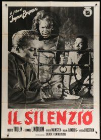 4w535 SILENCE Italian 1p '64 Ingmar Bergman's Tystnaden, Ingrid Thulin, Gunnel Lindblom