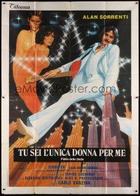4w141 FIGLIO DELLE STELLE Italian 2p '79 art of musician Alan Sorrenti by Averardo Ciriello!