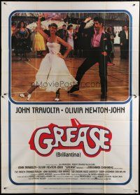 4w150 GREASE Italian 2p '78 John Travolta & Olivia Newton-John in a most classic musical!