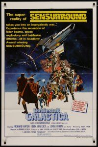 4x074 BATTLESTAR GALACTICA style C 1sh '78 great sci-fi art by Robert Tanenbaum!