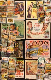 4y029 LOT OF 48 TITLE LOBBY CARDS '38 - '69 great images & artwork from a variety of movies!