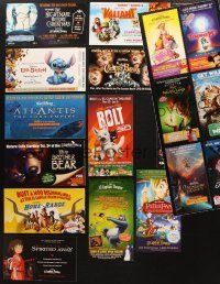 4y105 LOT OF 19 PROMO BROCHURES FROM DISNEY/PIXAR ANIMATED MOVIES &STAGE SHOWS AT EL CAPITAN THEATER