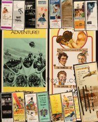 4y226 LOT OF 17 UNFOLDED & FORMERLY FOLDED INSERTS '60s-80s great images from a variety of movies