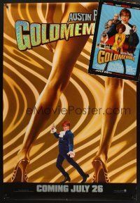 4y235 LOT OF 2 UNFOLDED MINI POSTERS AND ONE-SHEETS POSTERS FROM GOLDMEMBER '02 Austin Powers!