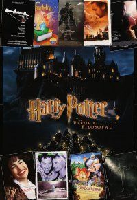 4y275 LOT OF 18 UNFOLDED DOUBLE-SIDED & SINGLE-SIDED ONE-SHEETS '93 - '04 Harry Potter & more!