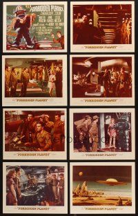 4y195 LOT OF 8 COLOR REPRO 8X10 STILLS FROM FORBIDDEN PLANET '80s the entire lobby set!