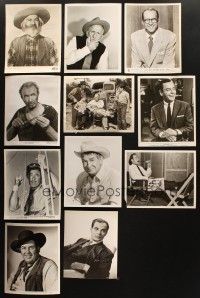 4y180 LOT OF 11 8X10 STILLS OF MALE CHARACTER ACTORS '40s-50s one autographed by Gabby Hayes!