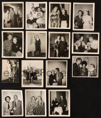 4y143 LOT OF 15 4x5 STILLS '50s-60s cool candids with Roy Rogers, Gary Cooper, Janet Leigh & more!