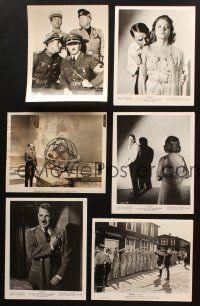 4y185 LOT OF 6 8X10 STILLS FROM WORLD WAR II NAZI MOVIES '30s-60s images of actors playing Hitler!