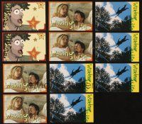 4y128 LOT OF 11 WAKING LIFE ANIMATED POSTCARDS '01 images from Richard Linklater's bizarre movie!