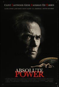 4z040 ABSOLUTE POWER 1sh '97 great image of star & director Clint Eastwood!