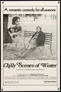 4z382 HEAD OVER HEELS 1sh R82 John Heard & Mary Beth Hurt, Chilly Scenes of Winter!