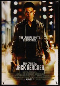 4z435 JACK REACHER advance DS 1sh '12 great image of Tom Cruise, he has no limits!