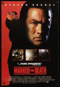 4z510 MARKED FOR DEATH int'l 1sh '90 tough guy Steven Seagal is a good cop in a bad mood!