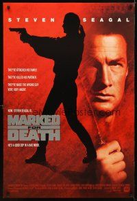 4z509 MARKED FOR DEATH int'l 1sh '90 art of tough guy Steven Seagal as a good cop in a bad mood!