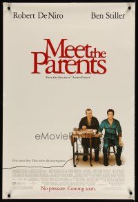 4z521 MEET THE PARENTS int'l advance DS 1sh '00 Robert De Niro, Ben Stiller, lie detector test!