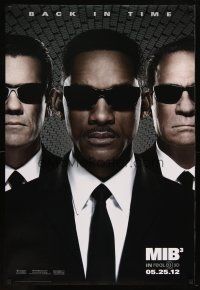 4z527 MEN IN BLACK 3 teaser DS 1sh '12 Will Smith, Tommy Lee Jones, Josh Brolin, sci-fi sequel!