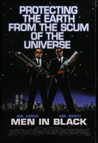4z525 MEN IN BLACK 1sh '97 Will Smith & Tommy Lee Jones protecting the Earth!