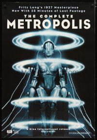 4z529 METROPOLIS 1sh R10 Fritz Lang classic, great b&w image of female robot!